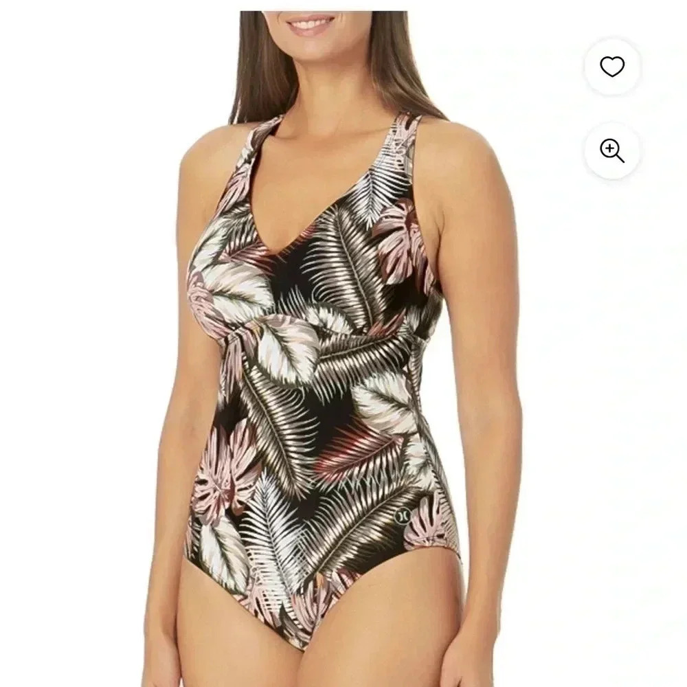 Hurley Tropical Floral Swimsuit- medium